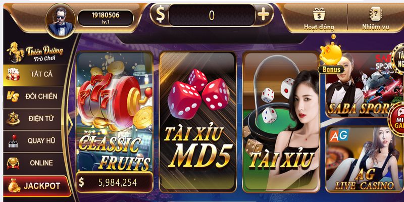 Khám phá tài xỉu MD5 NOHU